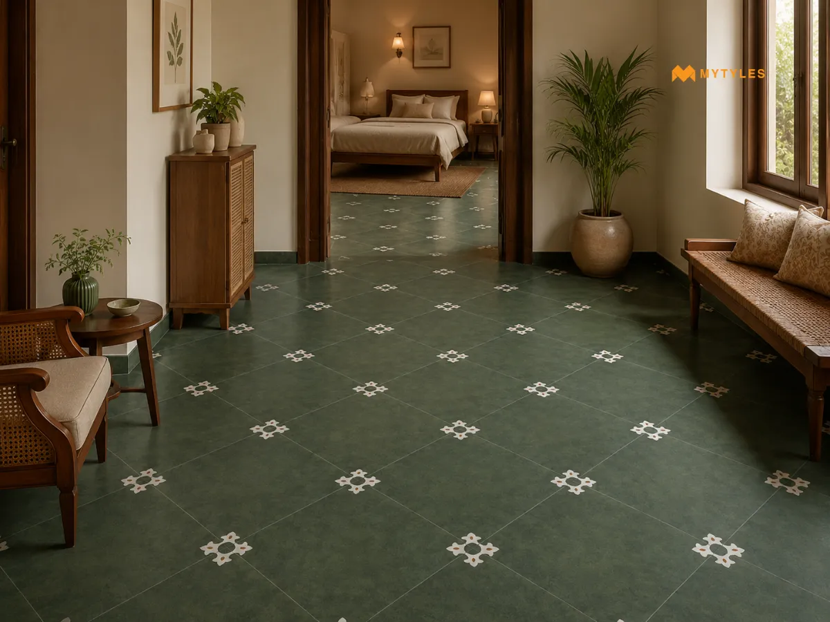 Diagonal Tile Layout To Make Small Rooms Look Wider